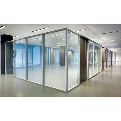 White Glass Partition