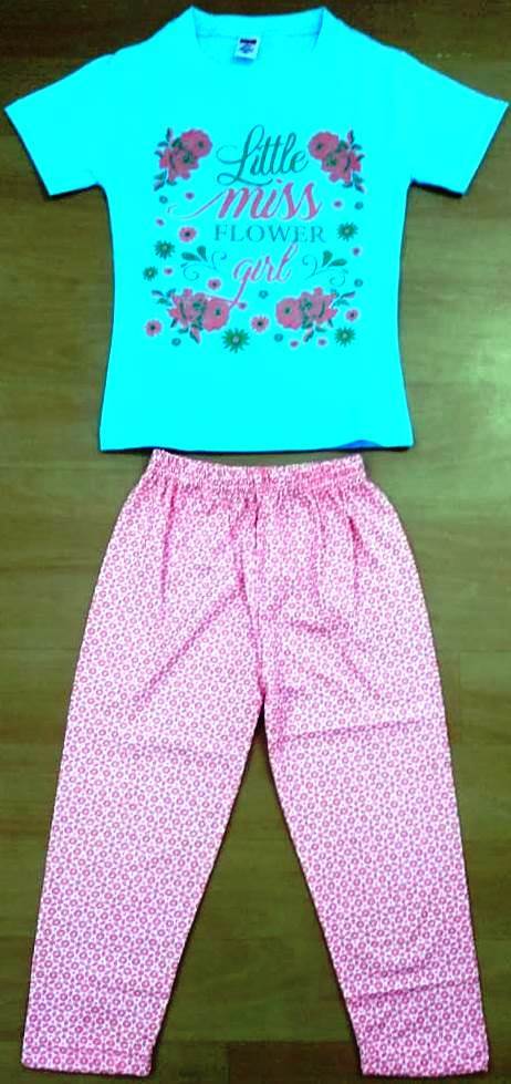 Kids Pyjamas - 100% Fine Cotton, Sizes 2 To 8 Years | Biowashed, Short Sleeve Design, Comfortable Fit
