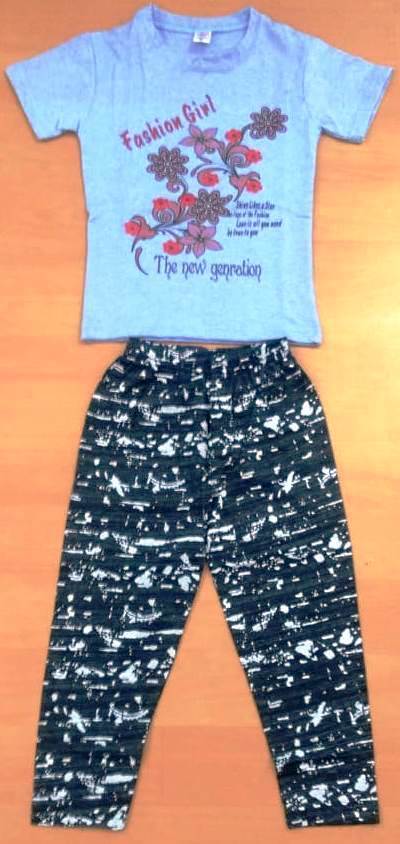 Kids Pyjamas - 100% Fine Cotton, Sizes 2 To 8 Years | Biowashed, Short Sleeve Design, Comfortable Fit