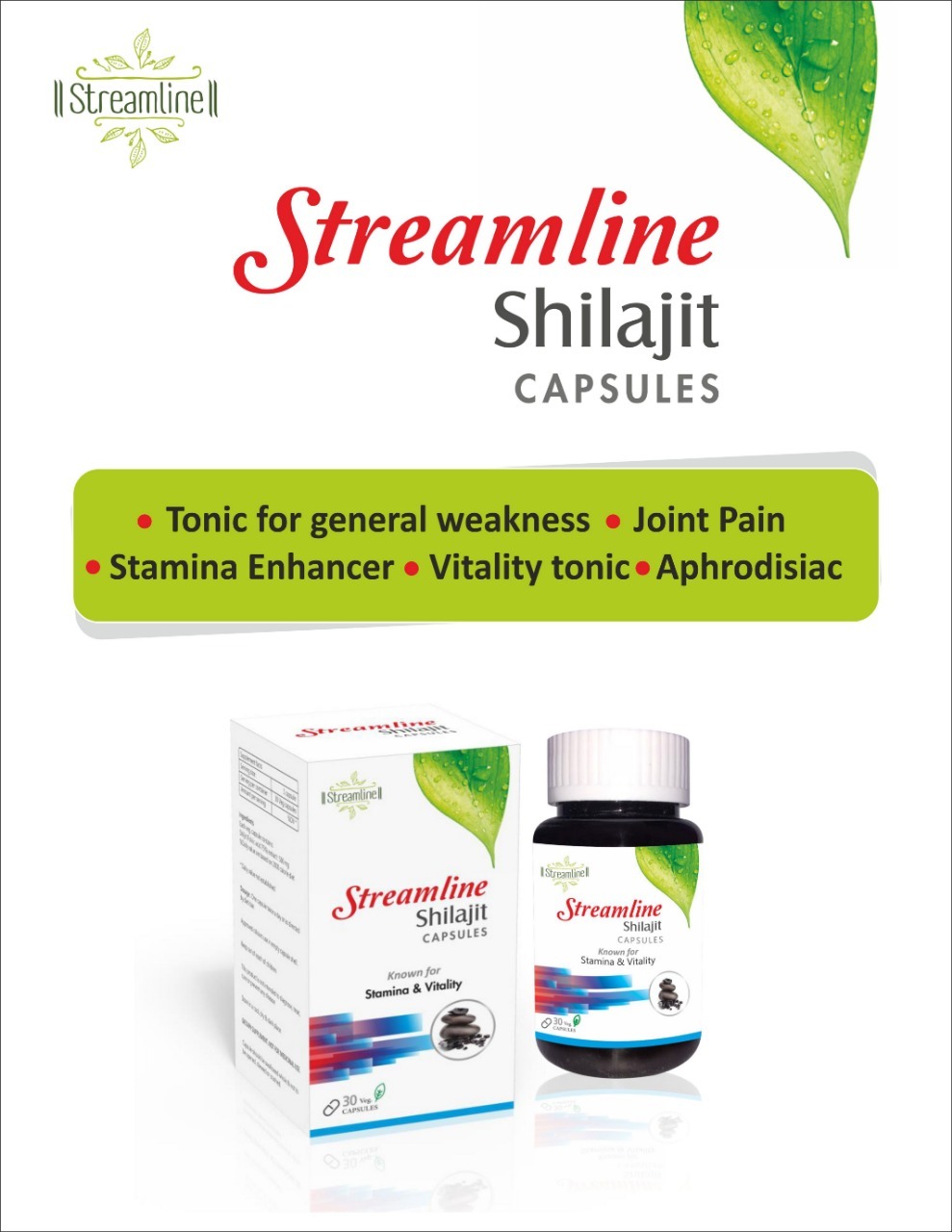 Streamline Shilajit Capsules Age Group: For Adults