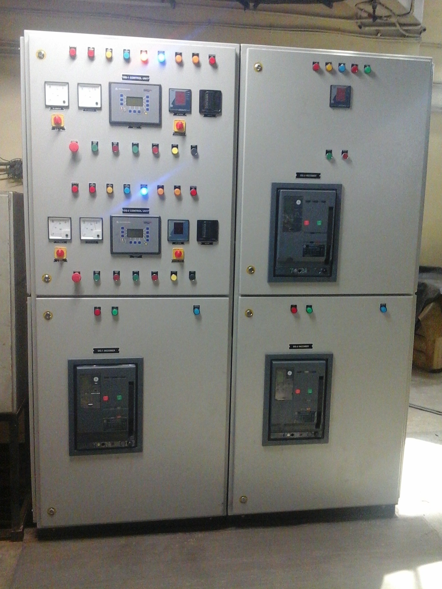 Synchronization Panel - Metal Material With Ip65 Protection | Automatic And Manual Synchronizing, Peak Shaving Operation, Load Sharing, Soft Loading, Energy Control
