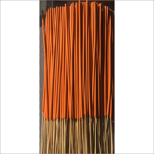 Orange Colour Incense Stick - Bamboo Material, 8 Inch Size | Eco-friendly, Aromatic And Religious Use