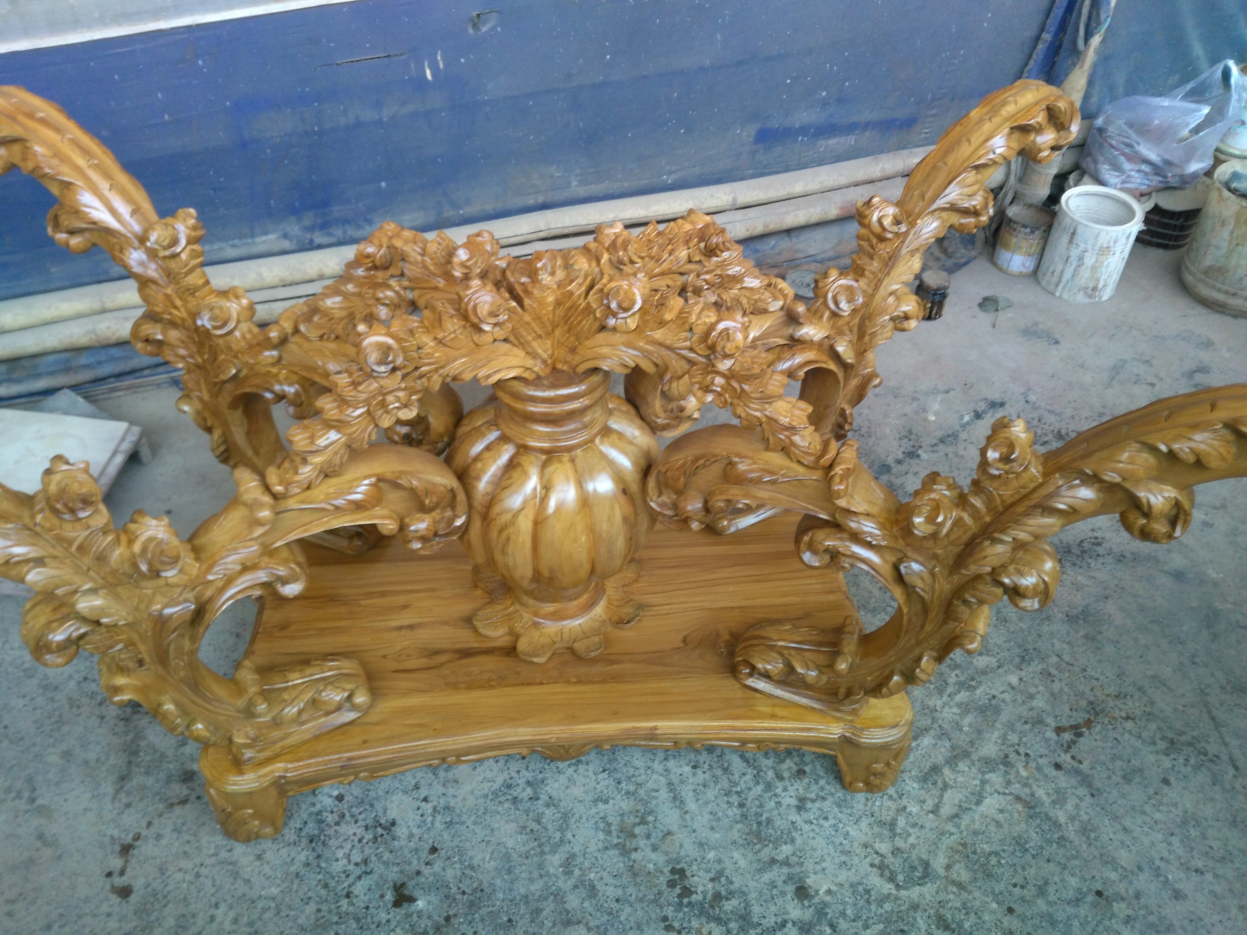 Handmade Carved Dining Table
