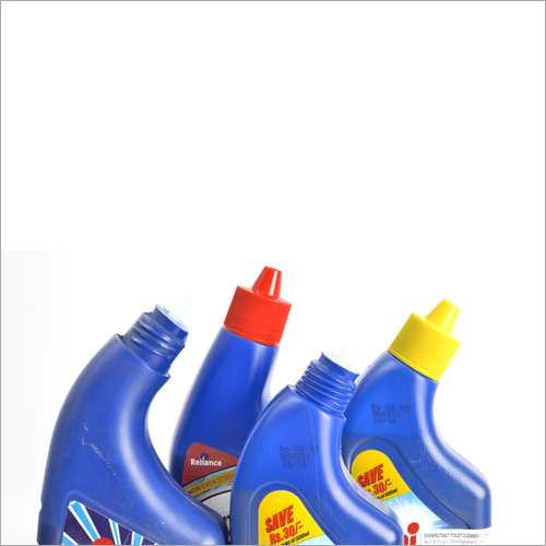 Toilet Cleaner Cap And Inner With Bottle - Color: Blue