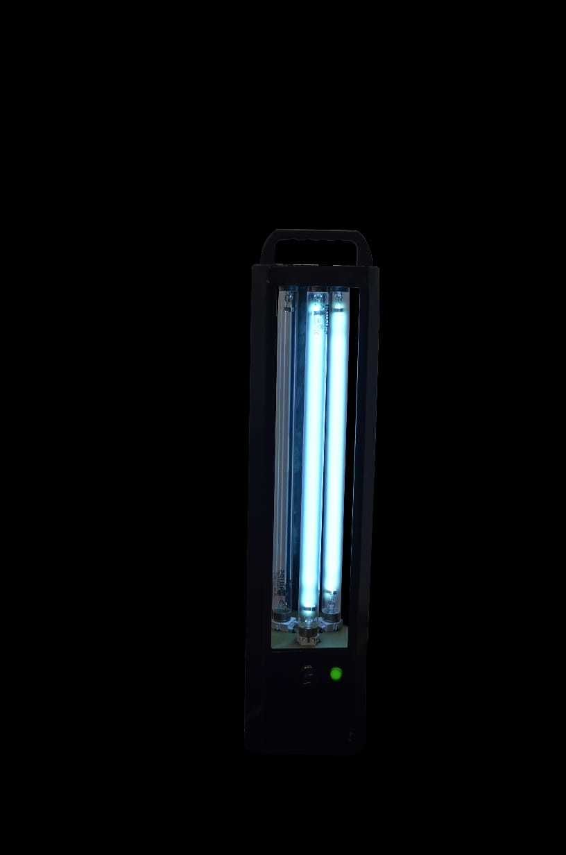 Cura Lite - Uvc Disinfection Lamp | 360-degree Coverage, Black, 5 Star Rated Power, Ideal For Home And Small Spaces