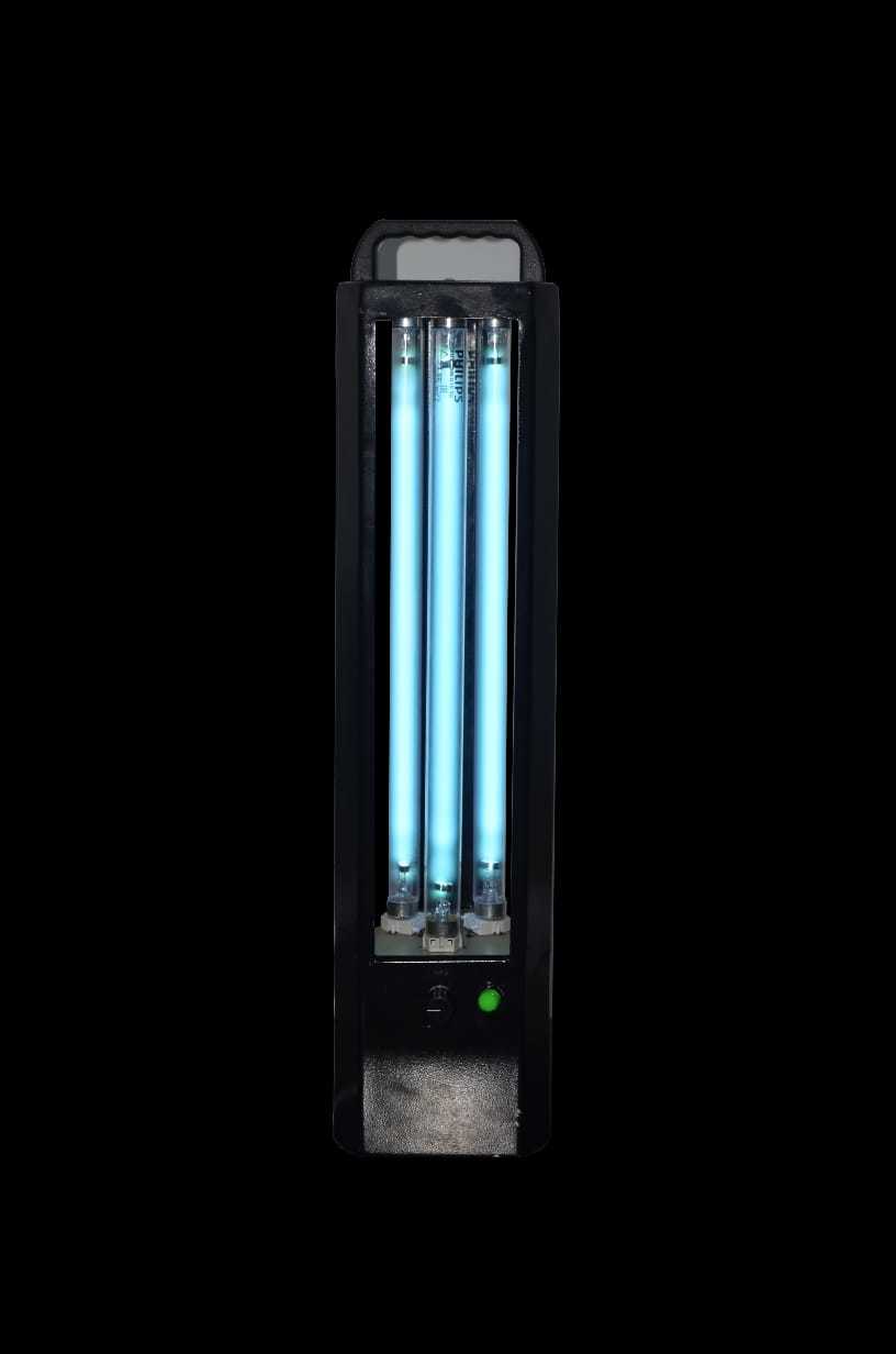 Cura Lite - Uvc Disinfection Lamp | 360-degree Coverage, Black, 5 Star Rated Power, Ideal For Home And Small Spaces
