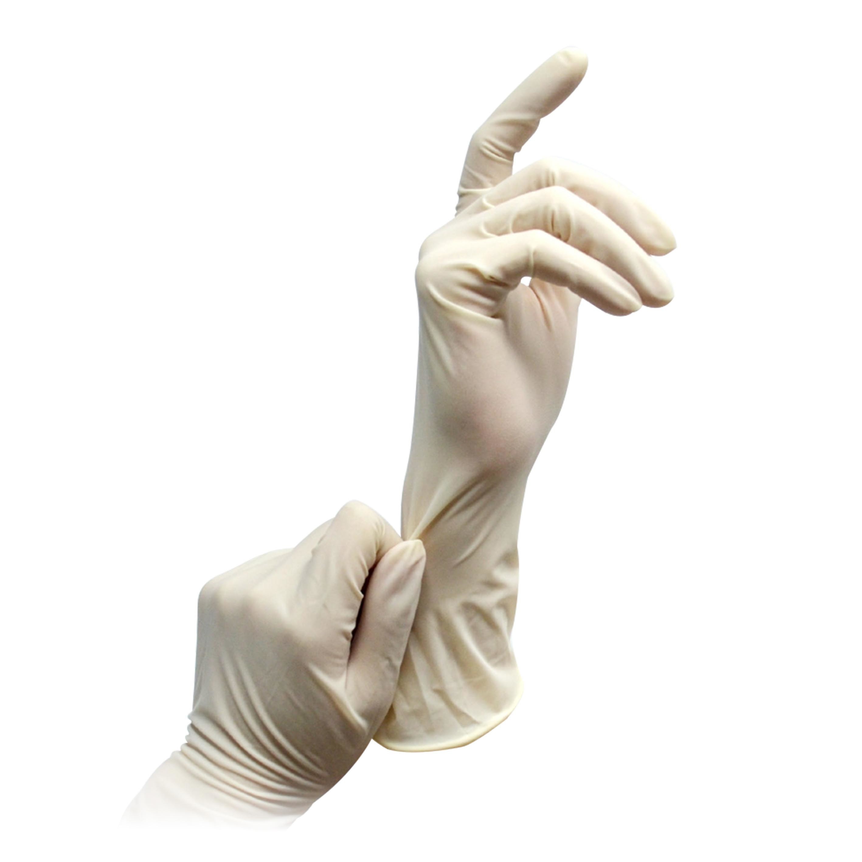 Latex Surgical Gloves - Powdered, Mid Forearm Length, White, Sizes 6-8 | Extra Soft Rubber For Enhanced Sensitivity And Ergonomic Fit