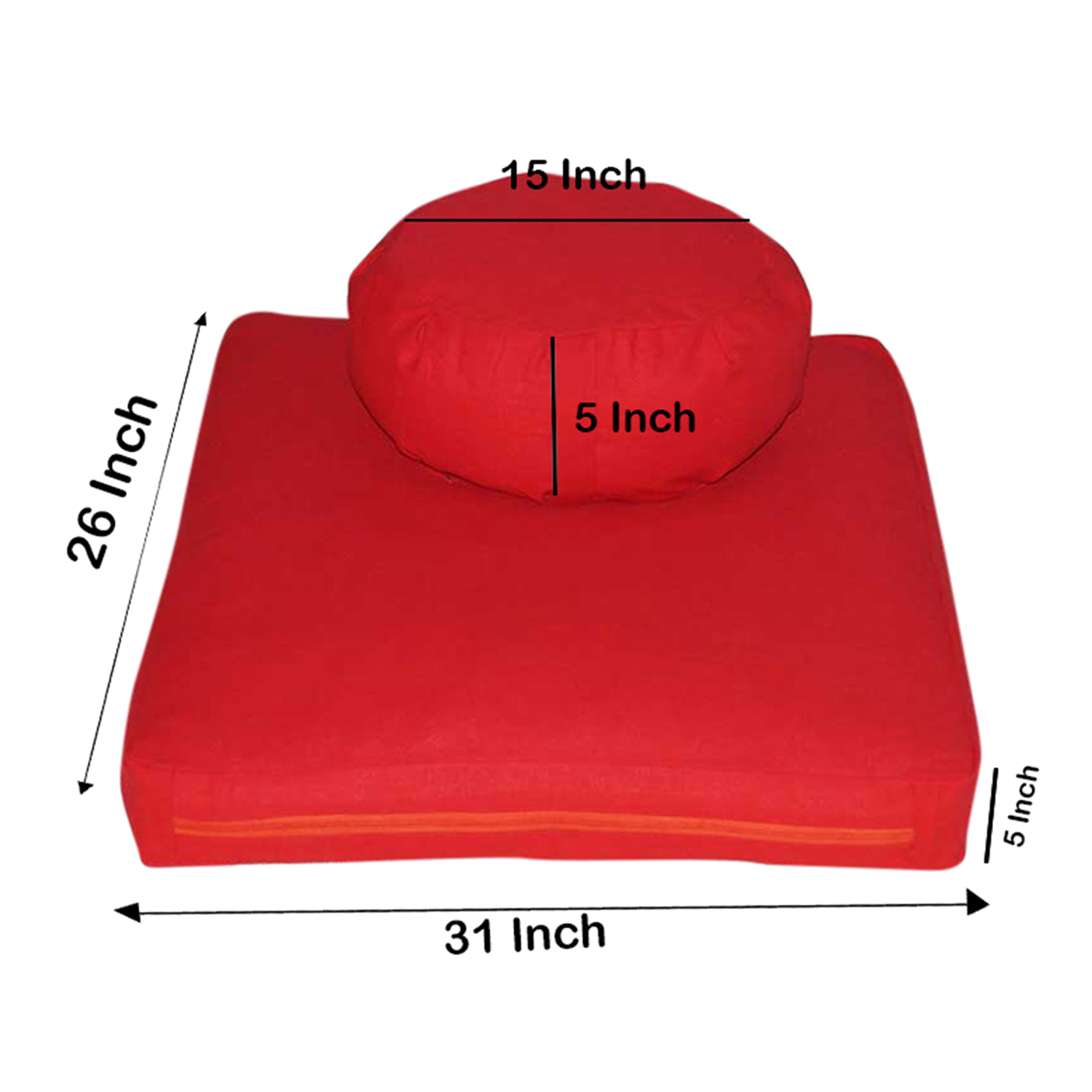 100% Cotton Meditation Zabuton And Zafu Cushion