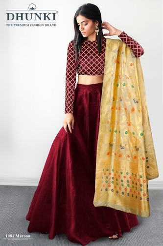 Ladies Lahenga - Cotton Blend, Elegant and Stylish Design for Premium Fashion Selections