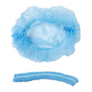 Disposable Non Woven Bouffant Cap Color Code: Blue