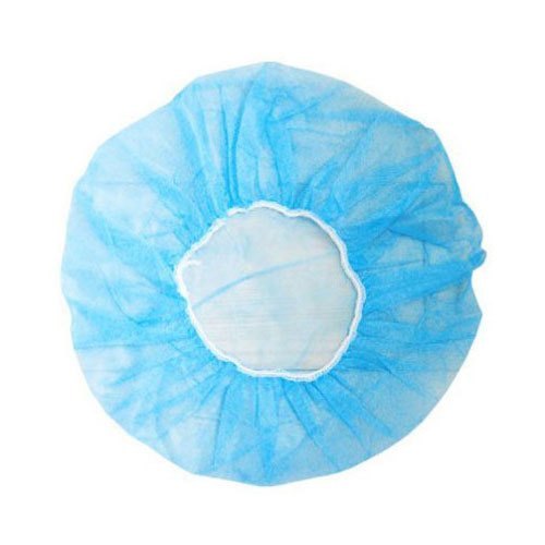 Disposable Non Woven Bouffant Cap Color Code: Blue