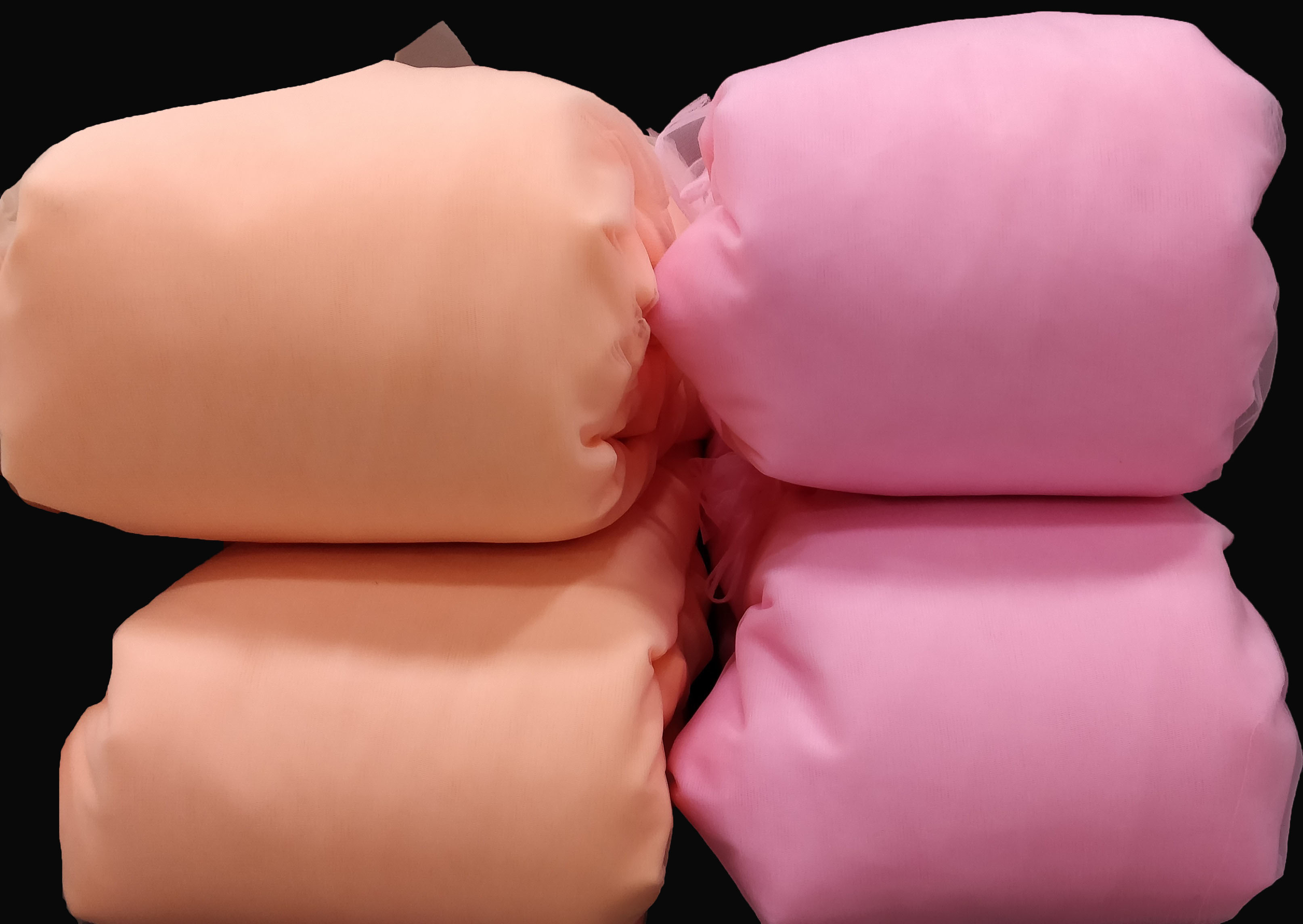 Soft Square Net - Net Material, 43-44 Inch Width | Lightweight, Available In Assorted Colors, Plain Pattern For Garment Use