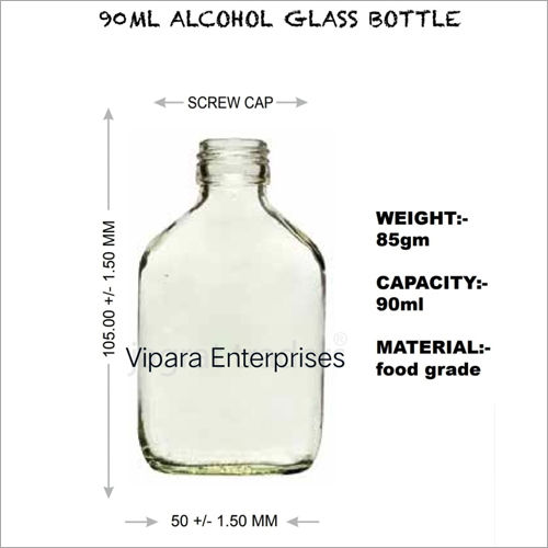 Round 90 Ml Alcohol Glass Bottle