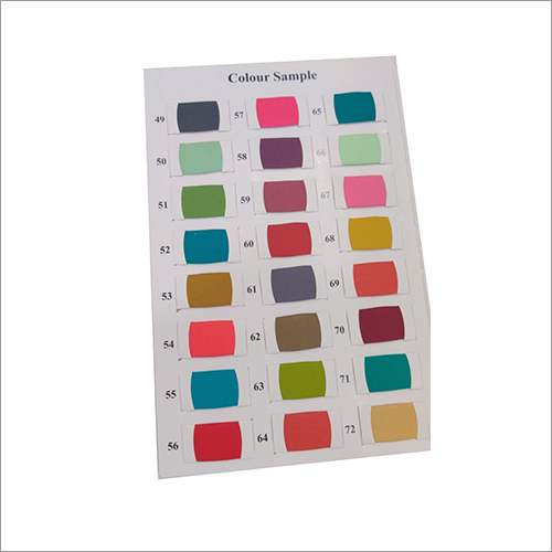 Dyed Rayon Colour Chart