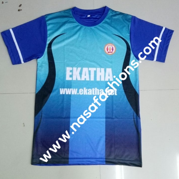 Team Jersey - 100% Polyester Full Sublimation T-shirts | Regular & Customized Fit, Dry Fit Fabric, Available In Multiple Sizes & Print Options