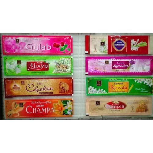 Agarbathis Packaging Material Pouches - Pvc Material, Custom Shaping Mode , Multi-color Options For Versatile Packaging Solutions
