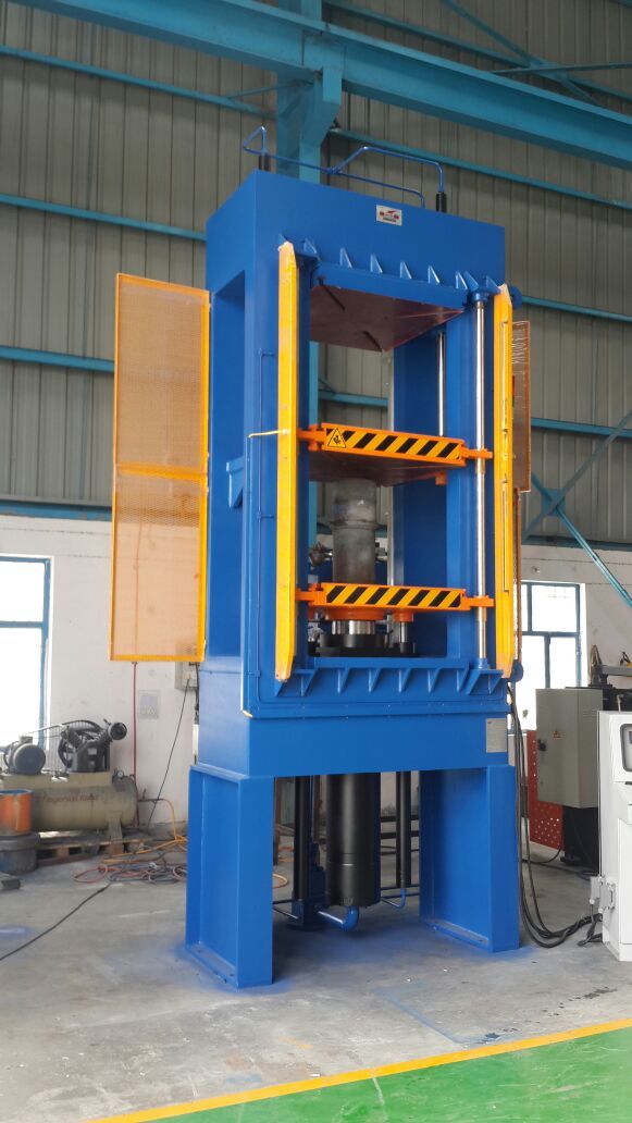 Blue Compression Moulding Press