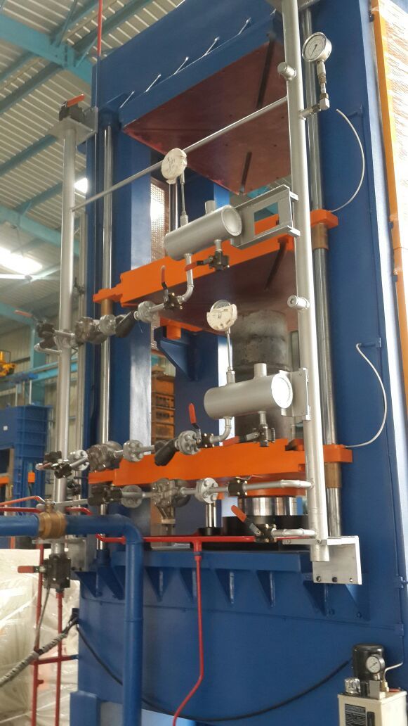 Blue Compression Moulding Press