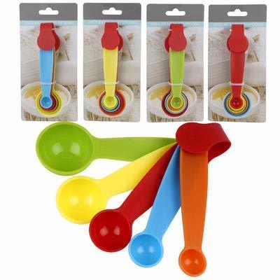 Measuring Spoons - Plastic, 1ml To 15ml Measurements | Multicolored, Food Grade Quality, Space-saving Design, Dishwasher Safe, Multi-functional Use