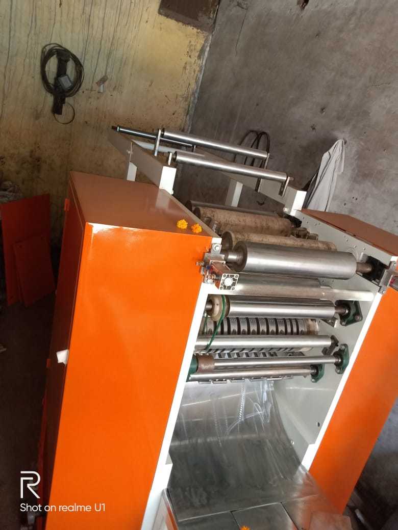 Fully Automatic Facial Tissue Machine - 4000x2000x1600mm, White & Orange Color | Plc Control, 200-300 M/m Cutting Speed, 1-year Warranty, 2500kg Weight