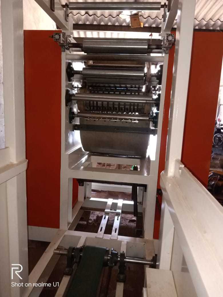 Fully Automatic Facial Tissue Machine - 4000x2000x1600mm, White & Orange Color | Plc Control, 200-300 M/m Cutting Speed, 1-year Warranty, 2500kg Weight