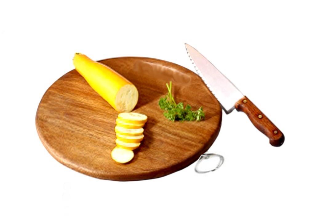 Chopping Board - Acacia Hardwood, Reversible Design, Brown | Durable For Meat, Fruit & Vegetable Preparation, Thoughtful Gift Idea