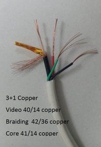 White 3 In 1 Cctv Copper Camera Cable