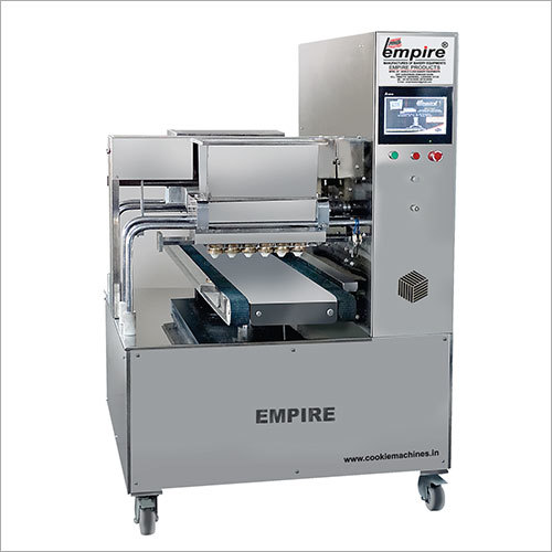Center Fill Cookie Depositor - 100 Kg/hr Capacity, Electric Powered and Computerized with Adjustable Filling Height and Multifunctional Attachments