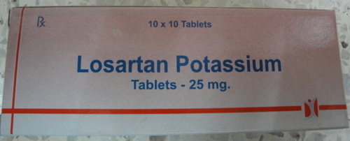 Losartan Potassium Tablets IP 25 mg - 25 mg Film Coated Tablets , 10 Tablets in Blister Pack for High Blood Pressure Management