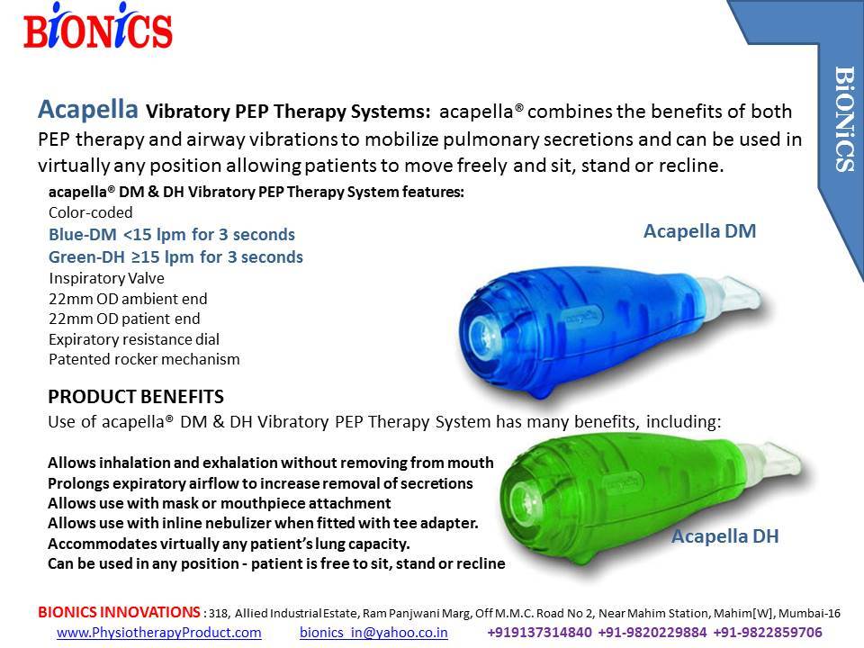 Acapella Vibratory Pep Therapy