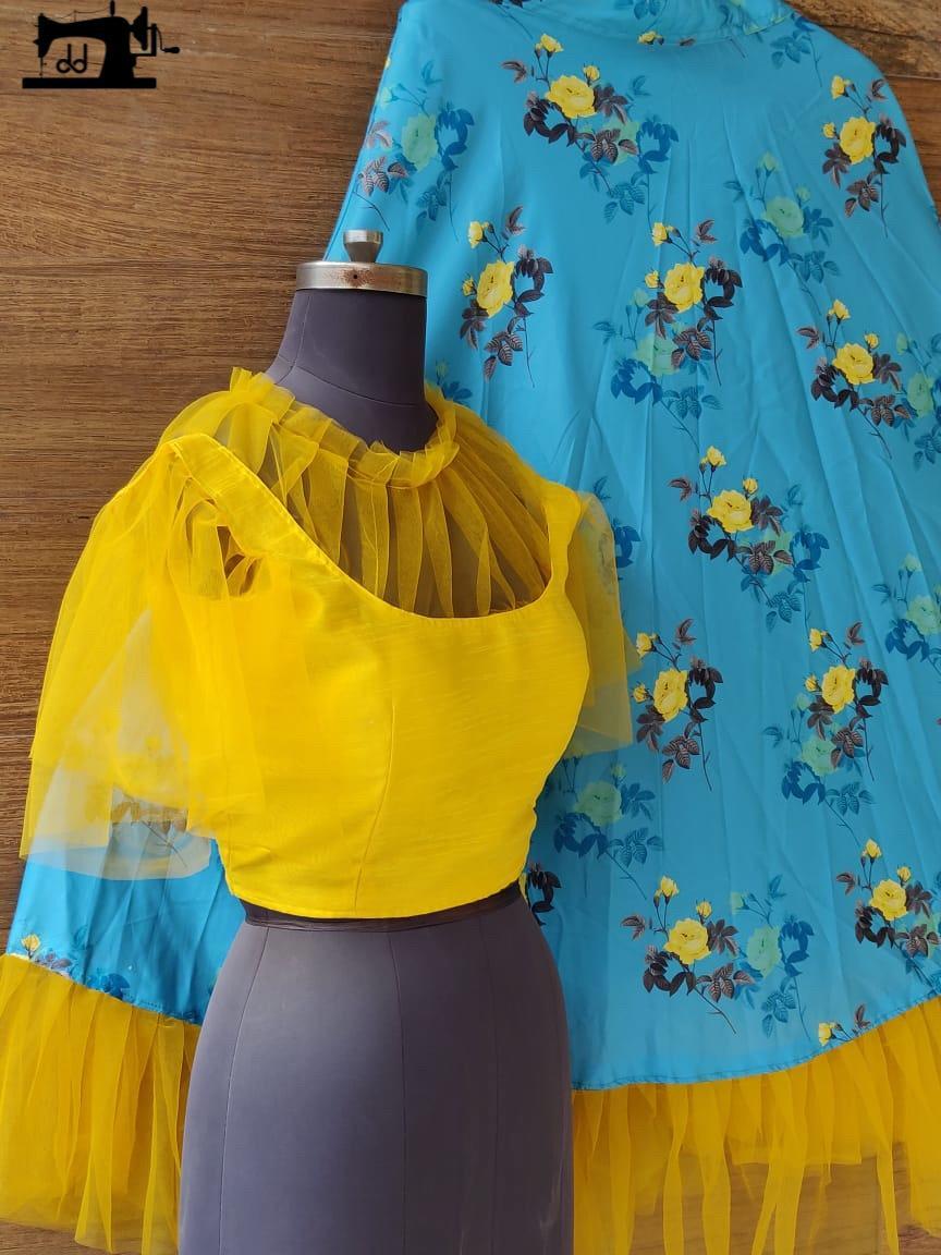 Indian Lemon Shade Yellow Lehenga