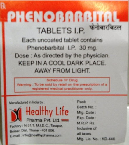 Phenobarbital Tablets Bp 90 Mg