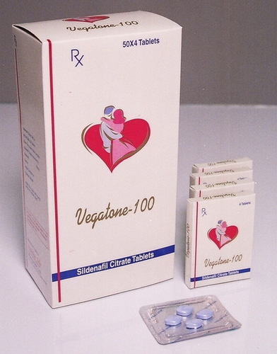 Vegatone -100 C (Sildenafil Citrate Chewable Tablets 100 Mg)