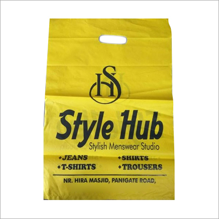 एचडीपीई डी-कट कैरी बैग