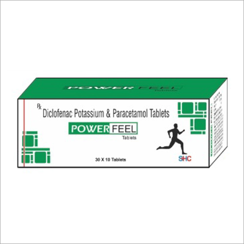 Diclofenac Potassium And Paracetamol Tablets - Specification Packaging Size 30X10, Allopathic Medicine in Box формуле Power Feel