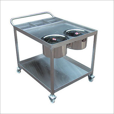 SS Food Serving Trolley