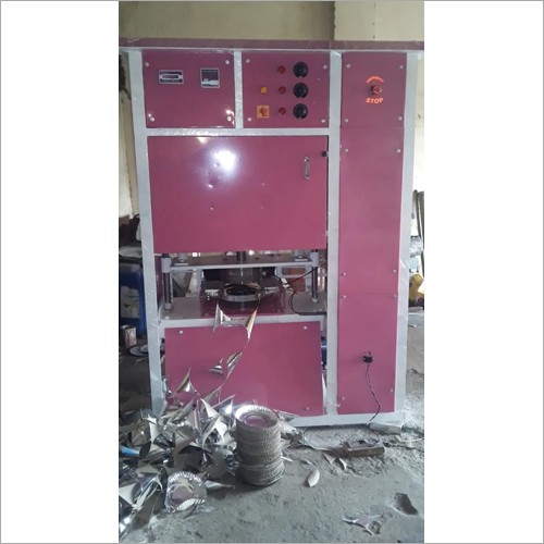 Double Die Paper Plate Making Machine - Metal, 220 Voltage | Automatic Operation, Human Machine Interface Control