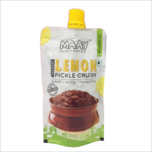 100 gm Lemon Pickle Crush - 100 Grams, Sour-Spicy-Sweet Flavor, Vitamin C Rich, Made with Lemon, Jaggery, and Spices, 9 Months Shelf Life