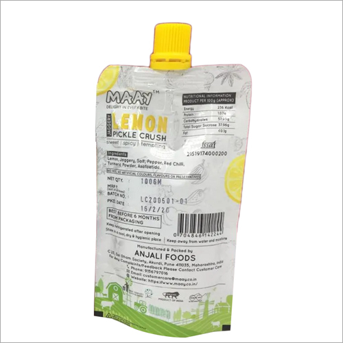 Pure Lemon Pickle - 100g Glass Jar | Salty and Spicy Flavor, Made with Salt, Oil, and Spices, Preserved in Oil for Enhanced Taste
