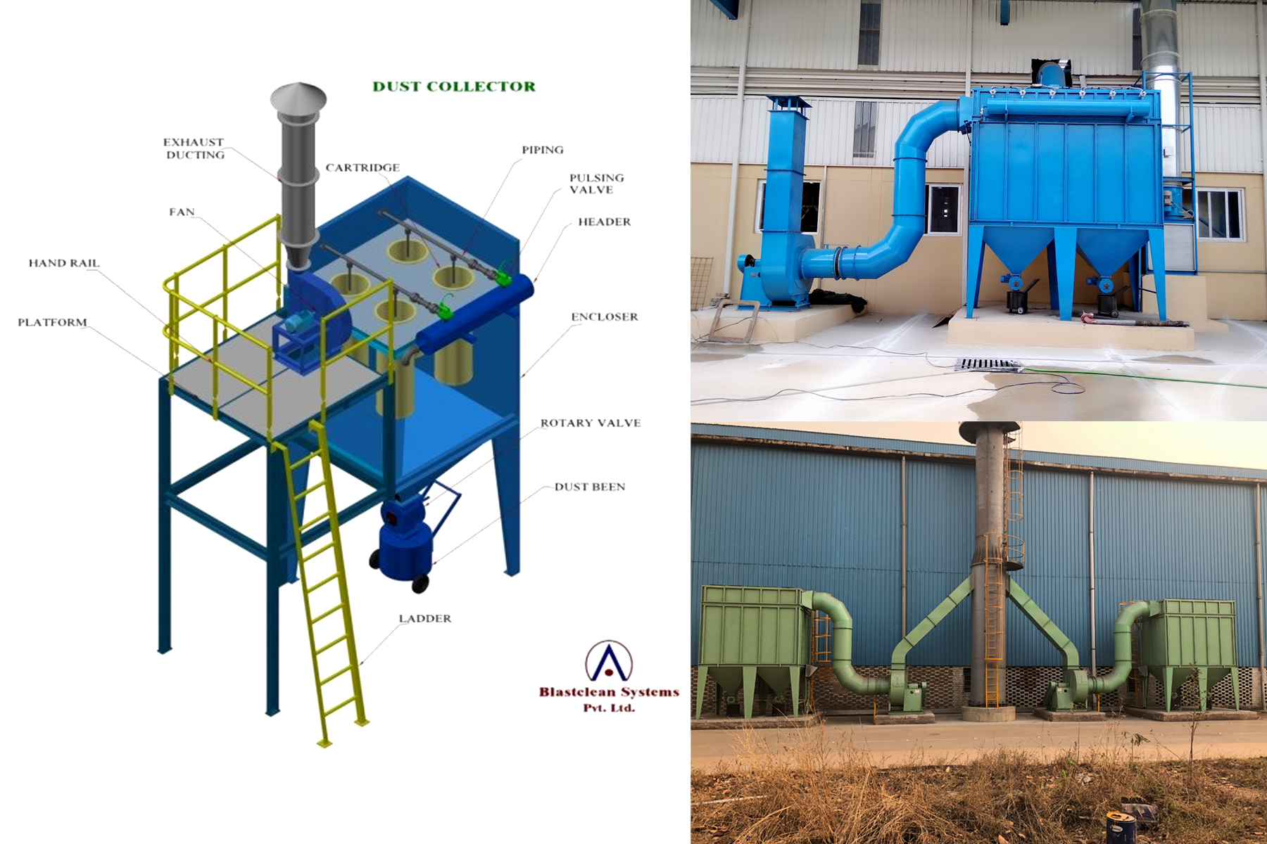 Dust Collection Systems Capacity: Customize M3/hr
