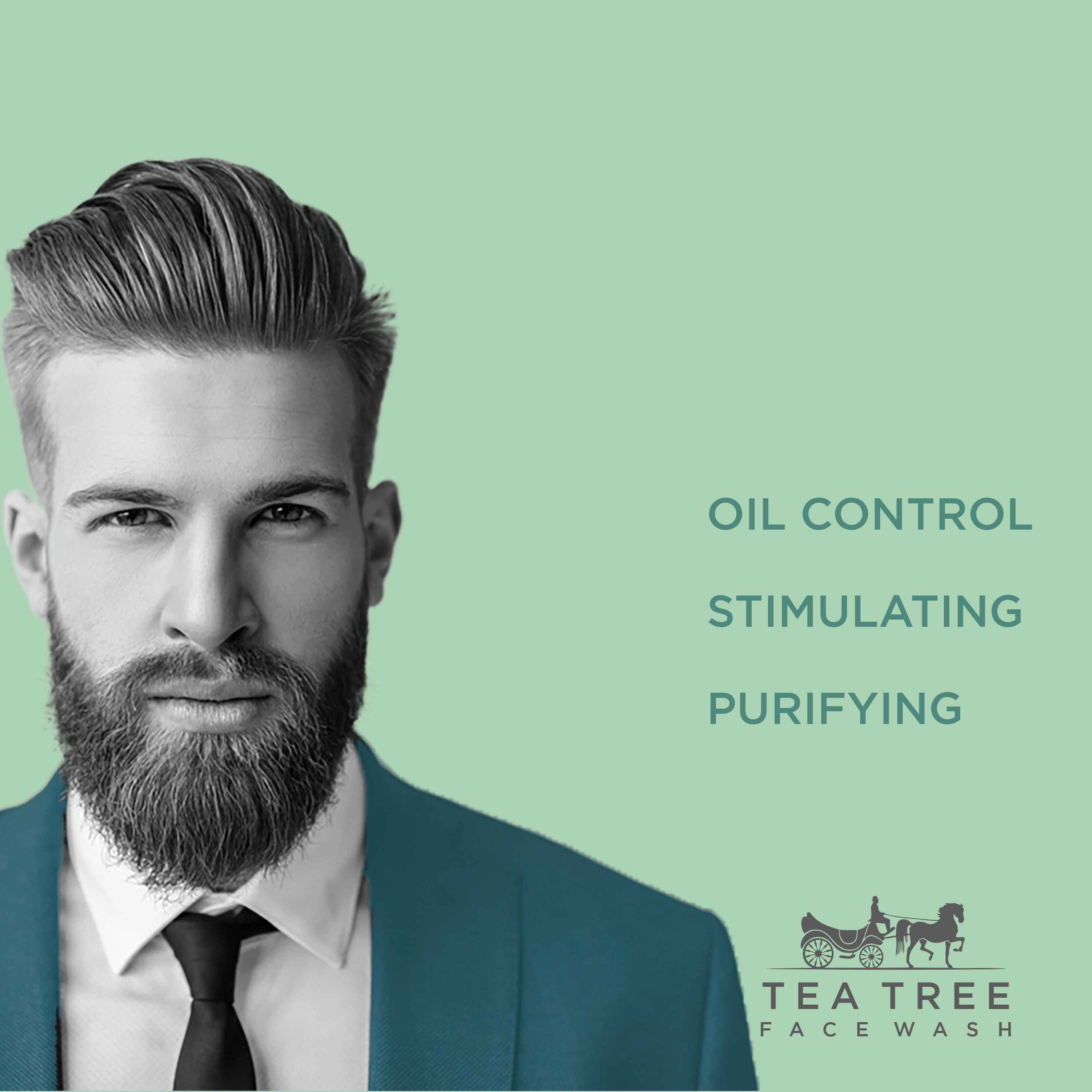 Tea Tree Face Wash - Liquid Formula, Green Color | Alcohol-free, Gentle Cleanser For All Skin Types, 100% Safe And Free From Harmful Chemicals, Deep Cleansing For Smooth & Soft Skin
