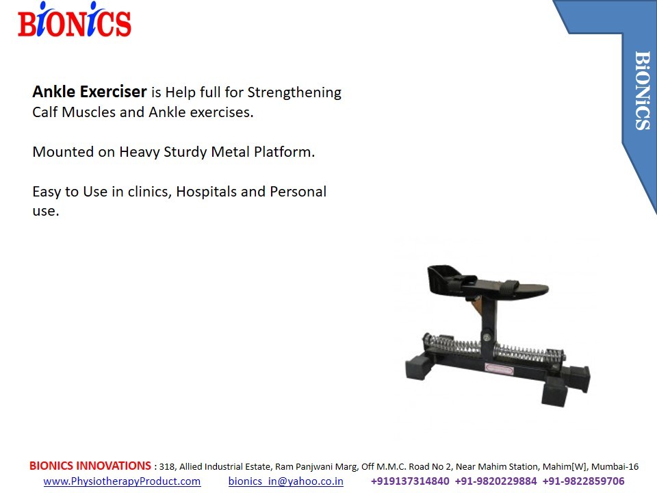 Ankle Exerciser - Metal & Wood, 12x12x10 Inches, Black | Easy Setup, Durable Design, Strengthens Ankles, Improves Mobility, 150 Kg Load Capacity