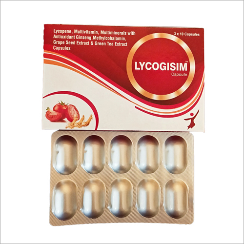 Lycopene Multivitamin Multiminerals With Antioxidant Ginseng Methylcobalamin Grape Seed Extract And Green Tea Extract Capsules - Drug Type: Generic Drugs