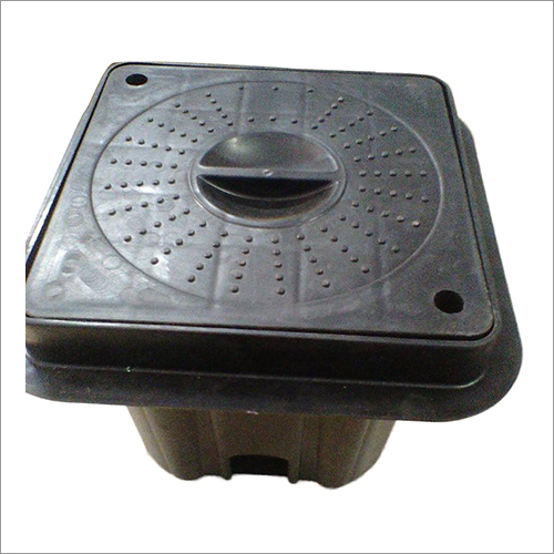 ब्लैक एंड ग्रीन पीवीसी स्क्वायर पिट कवर