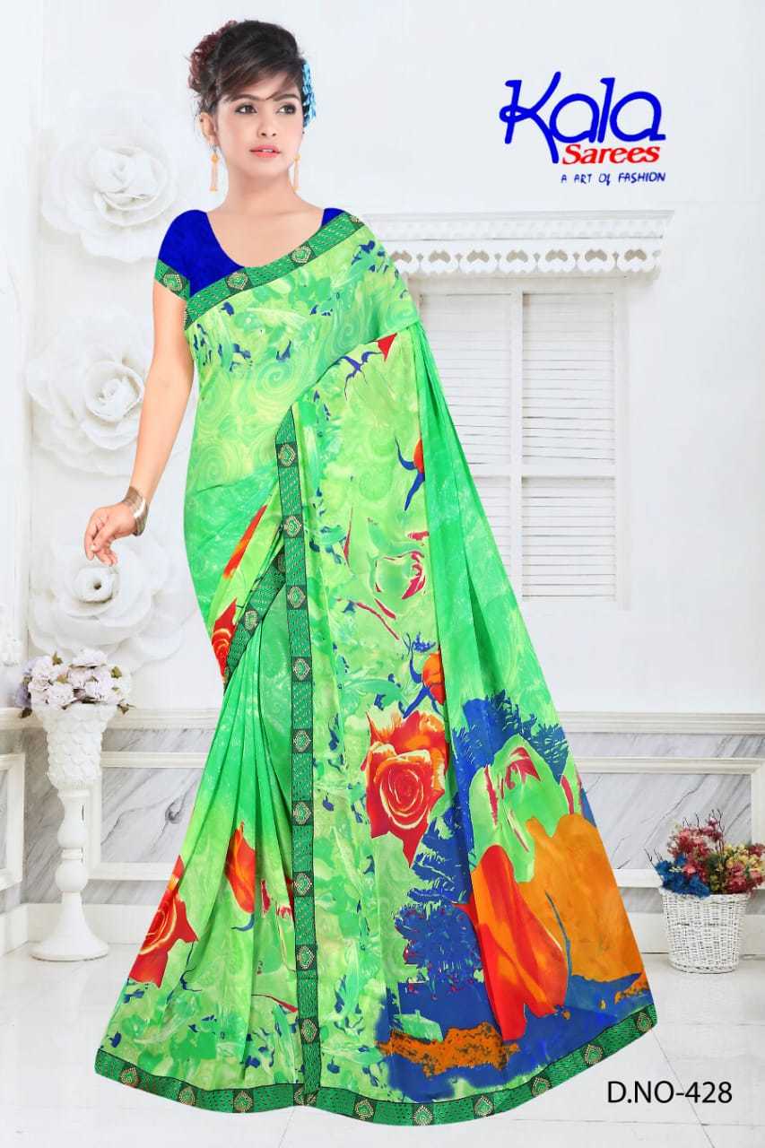 Multi Synthetic Sarees