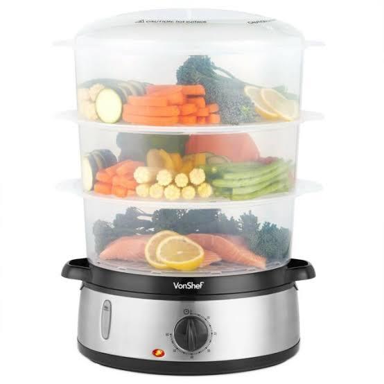 Steam Cooker - 7.5 Litres Capacity, Electric Application For Home & Hotel | Features 60-minute Timer, Auto Shut-off, Multi-item Steaming, Egg-boiler For 21 Eggs