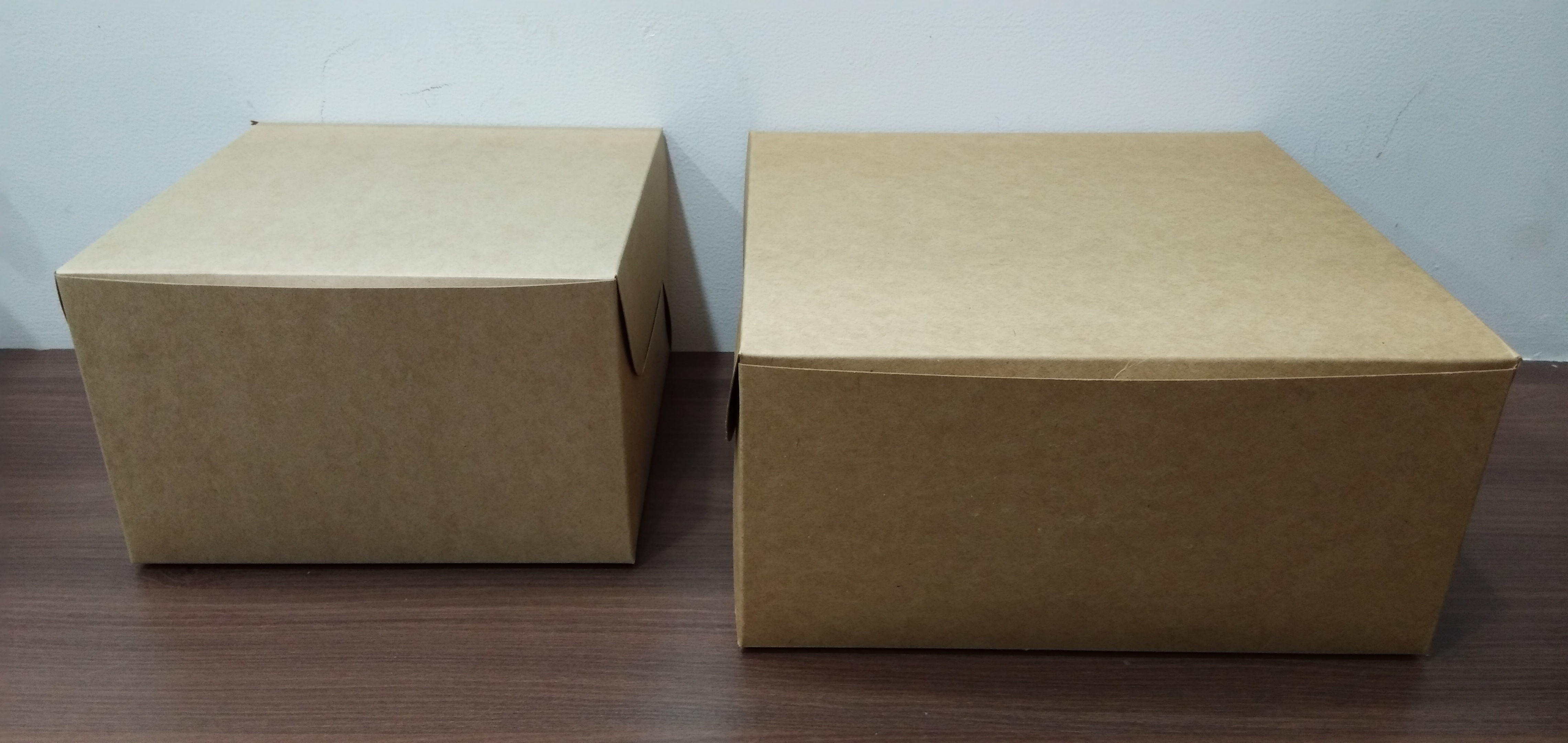 Craft Brown Cake Box