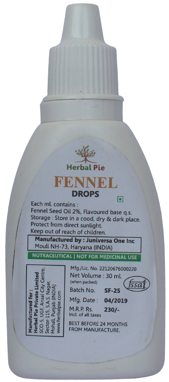 Fennel Drops Ingredients: Herbal Extract