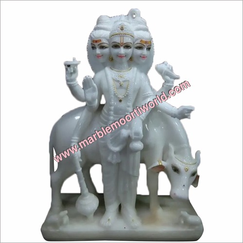 Marble Dattatreya Statue