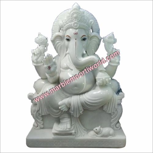 Marble Makrana Ganesh Statue